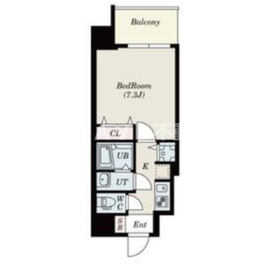 S-RESIDENCE緑橋駅前（エスレジデンス緑橋駅前）　BRAVI不動産の間取り|【S-RESIDENCE緑橋駅前】間取り