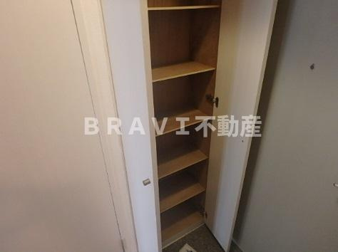 アーデンタワー立売堀　BRAVI不動産の収納|【アーデンタワー立売堀】こまごまとしたものを収納できそうですね