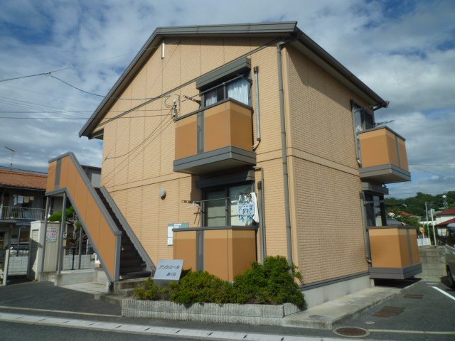 倉敷市白楽町のアパートの外観