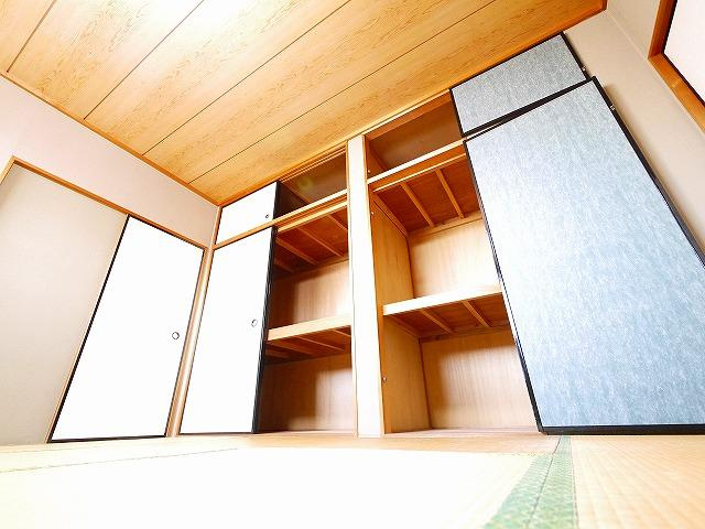 北郡山町尾矢邸の収納|収納のためのスペースです