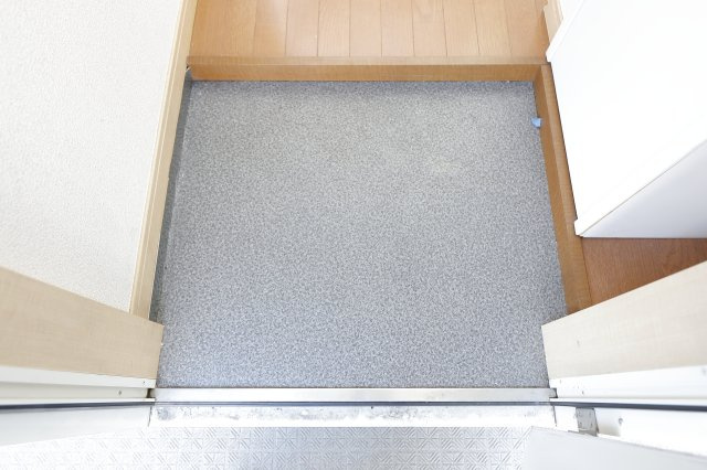 リリックコート平和橋の玄関