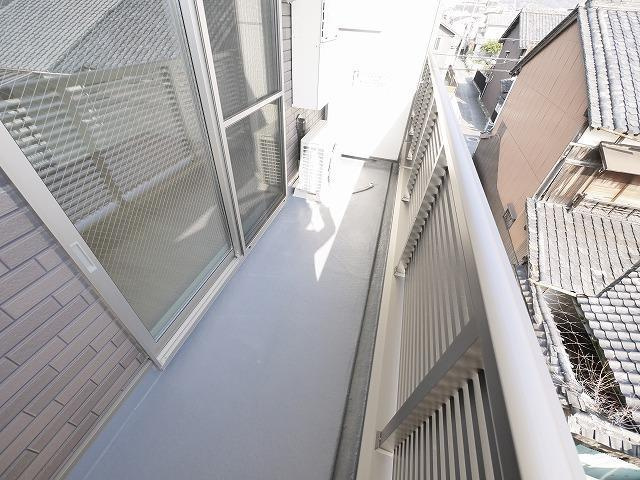 プラシード（奈良市）のバルコニー|広々としたバルコニーです