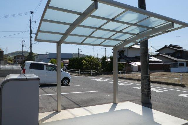 倉敷市真備町箭田のアパートのその他共用部分|自転車置き場