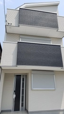 【外観】 | PLAISIR西昆陽　新築戸建 | アクセントによりメリハリのあるおしゃれな外観になりました