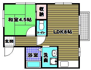 こうえいハイツの間取り
