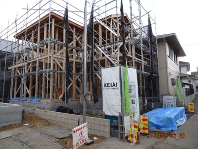 【前面道路含む現地写真】 | さいたま市緑区三室　デザイン新築分譲住宅全２棟