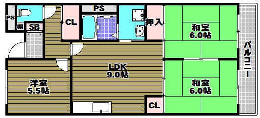 ヴィルフォーレ　ミチハタの間取り