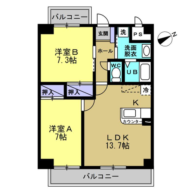 メゾン桐ヶ丘の間取り