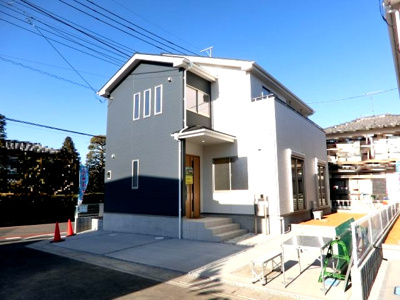 【外観】 | 鴻巣市滝馬室☆新築分譲住宅☆ | 1号棟です。ご見学ご希望のお客様へ。お気軽にご連絡ください。