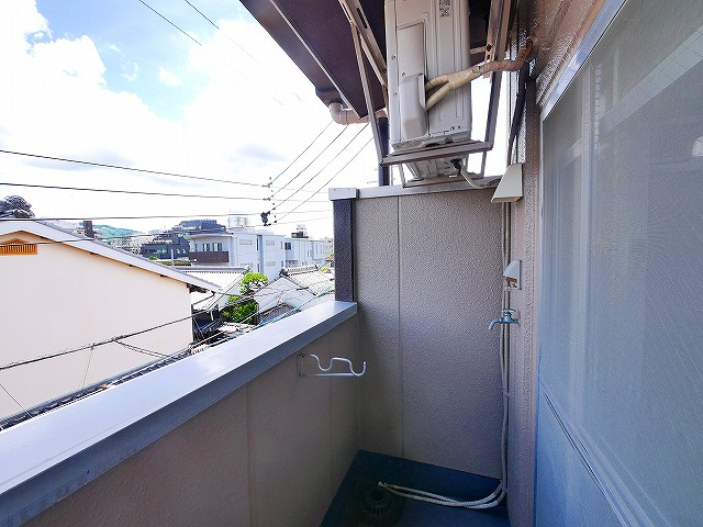 新大マンションのバルコニー