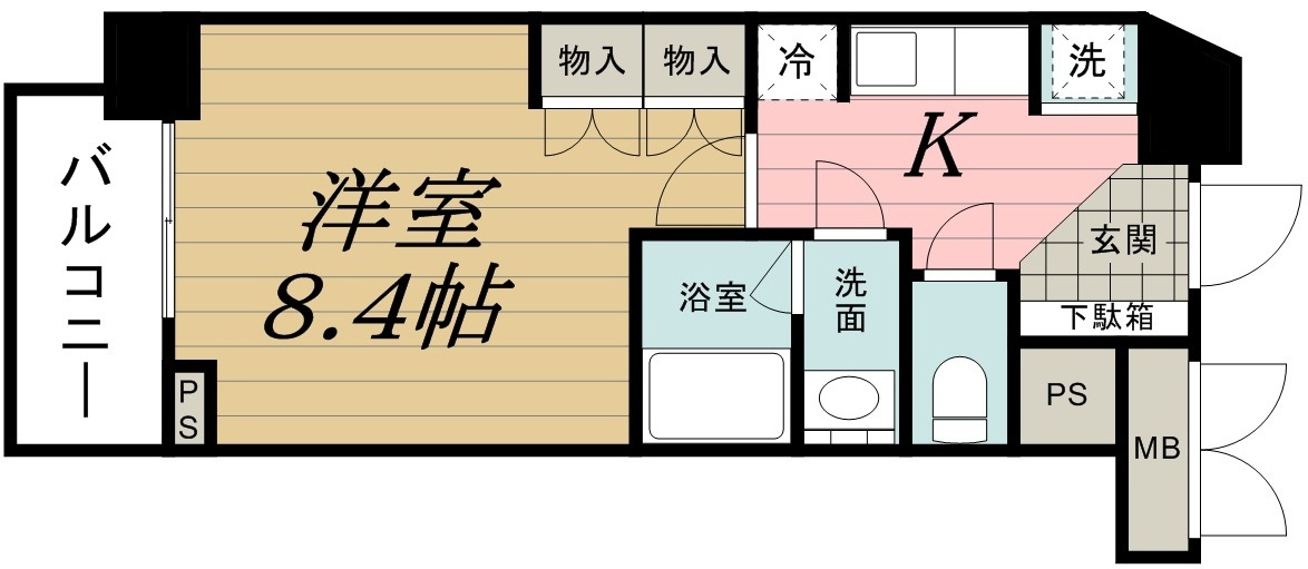 パークアクシス千葉新町の間取り