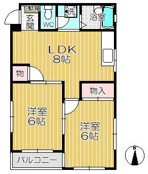【間取り】 | 東豊ハイツ立花