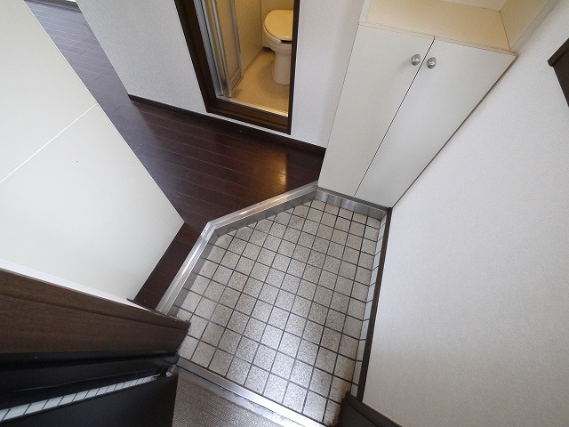 シティパレスあやめ池Ｐ７の玄関