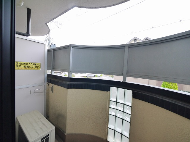 シティパレスあやめ池Ｐ７のバルコニー