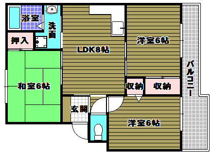 メゾンハートの間取り