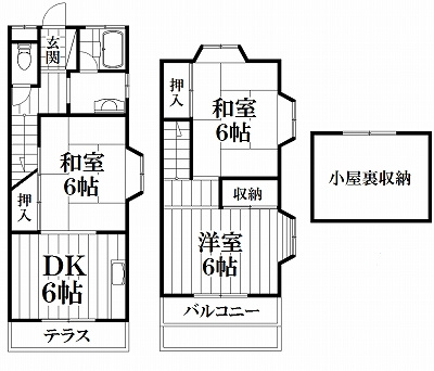 【間取り】 | ライムコートⅠ | 出窓なしタイプ