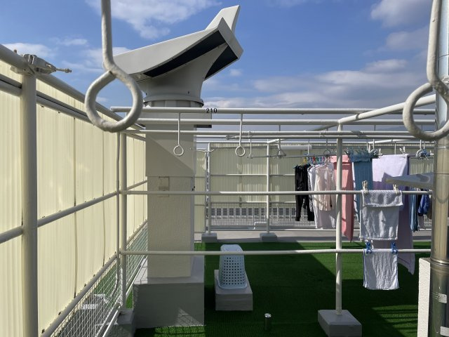 芦屋松浜ハイツ|洗濯物干し専用区画