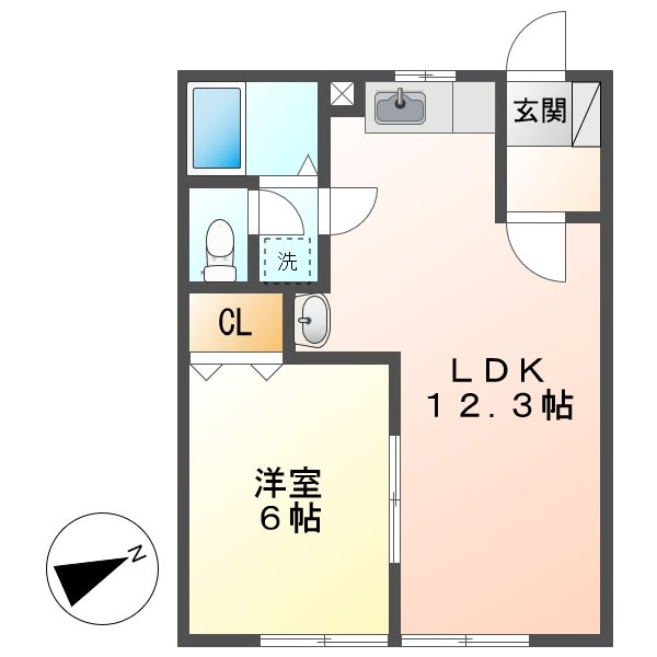 ニューシティ横山Bの間取り