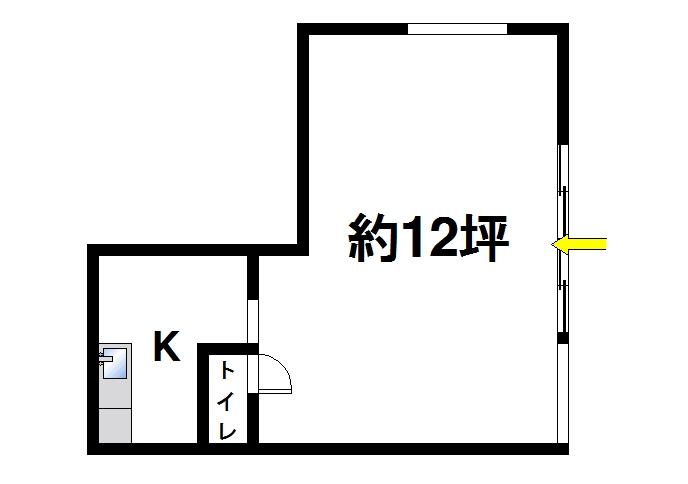 中山町西3丁目テナントの間取り