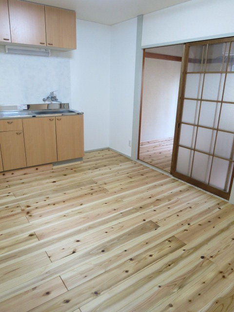 シャトル花小金井南のキッチン|２口ガスコンロ設置可