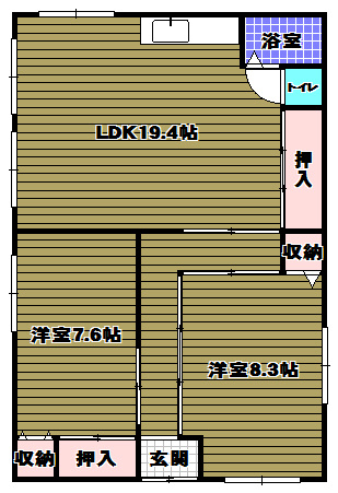 ハイムニシキの間取り