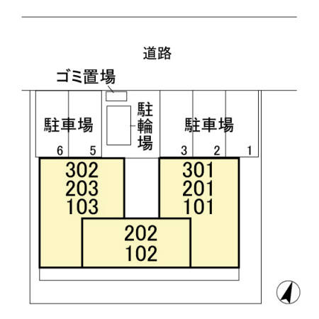 フルールおおたかの森の区画図