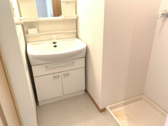 PlumeriaB棟の洗面所