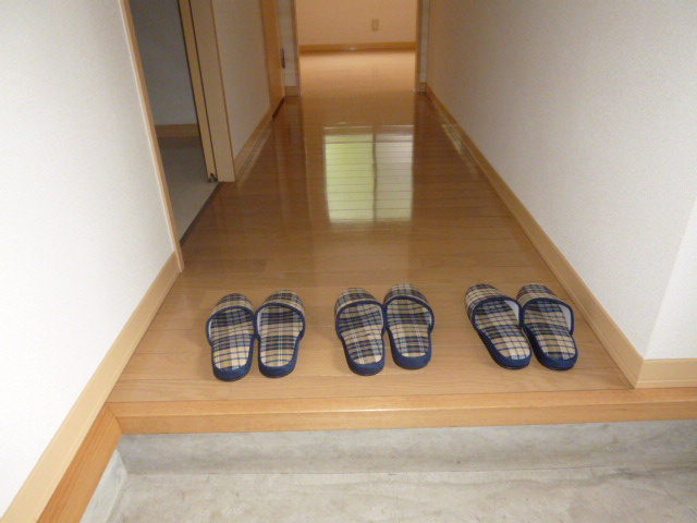 サンハイツＤの玄関