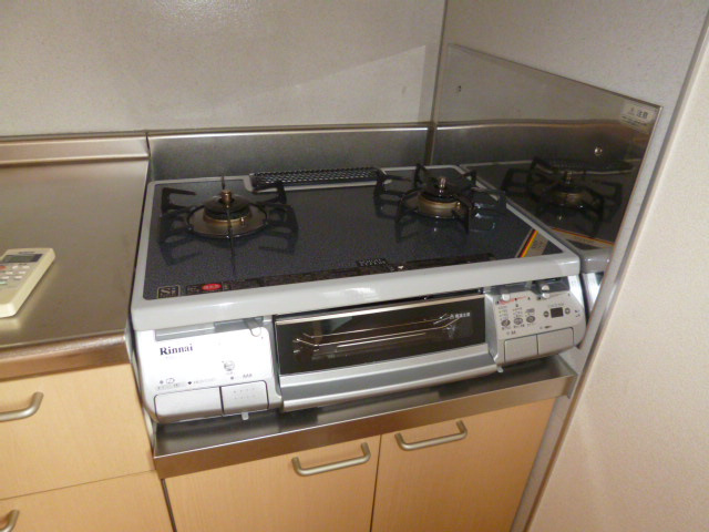 サンハイツＤのキッチン|2口ガスコンロ