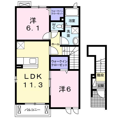 【間取り】 | Ｒ５０　ｖｉｌｌａ　Ｓ棟