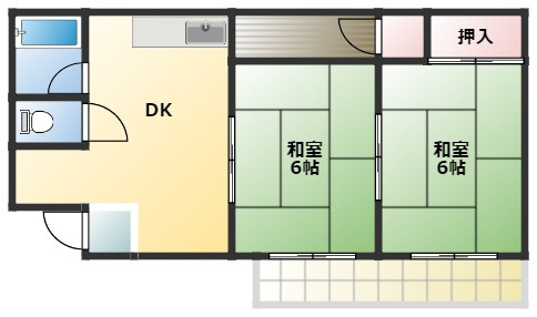 日下マンションの間取り