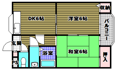 エレガンス酒谷の間取り