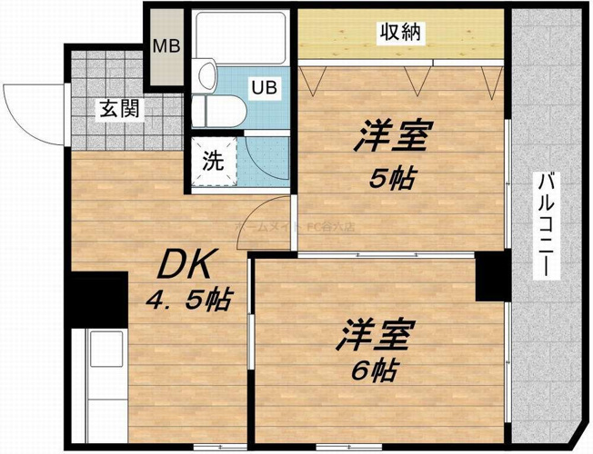 【間取り】 | サンビラ大手前