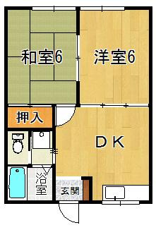 クリーンハイツA棟の間取り