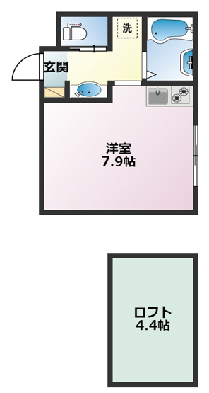 【間取り】 | ヴィレッタ魚崎Ⅱ