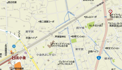 【地図】 | ダイアパレス北小金ヒルズ