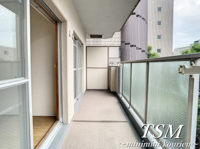 香里園シャンツェのバルコニー