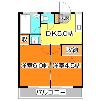 【間取り】 | 出下マンション　Ａ棟