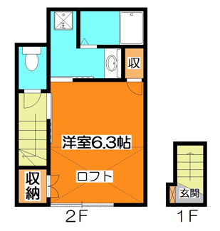 【間取り】 | ウィンズ・パレ一橋学園