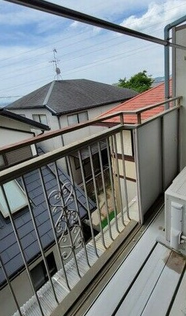 売布ガ丘スカイハイツのバルコニー