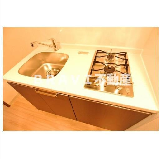 エス・キュート京町堀　BRAVI不動産のキッチン