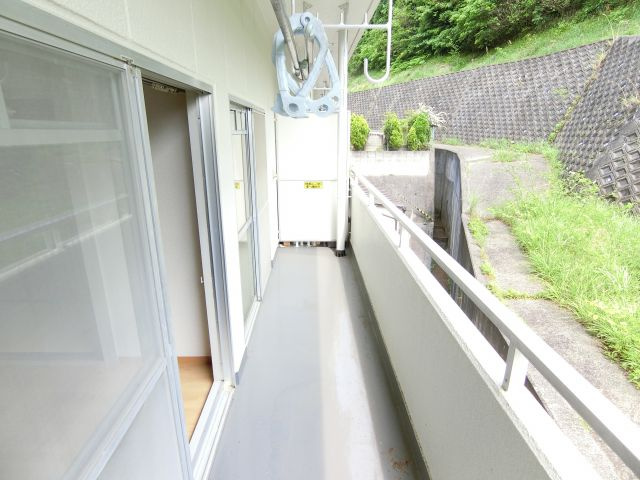 グリーンヒル三日市のバルコニー