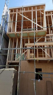 【外観】 | PLAISIR里中町　新築戸建 | 上棟