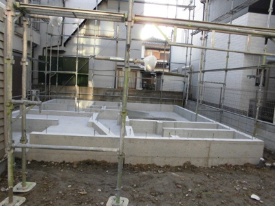 【外観】 | PLAISIR里中町　新築戸建 | 基礎工事