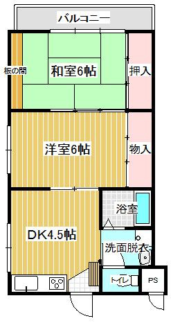 ハイツサンサン林の間取り