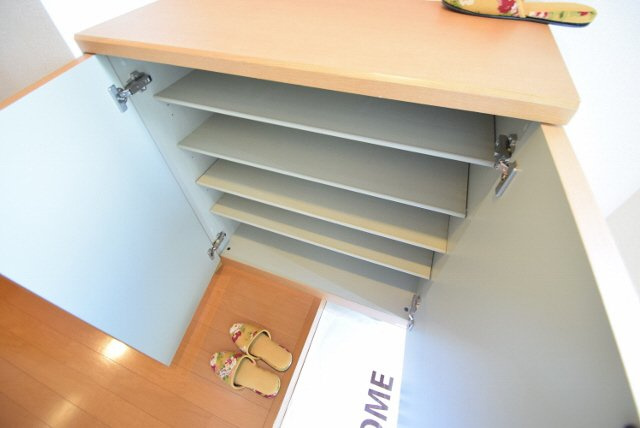 ウィステリアⅣの玄関|下駄箱あり