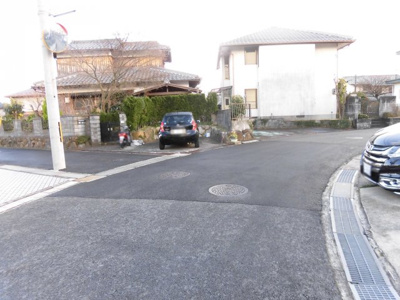 【前面道路含む現地写真】 | 大津市朝日一丁目20-3売り土地 | 前面道路