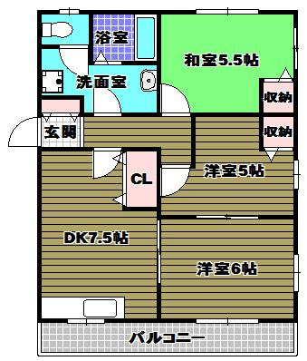 青葉丘マンションの間取り
