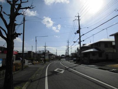 【前面道路含む現地写真】 | 大津市陽明町1-17売り土地