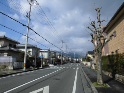 【前面道路含む現地写真】 | 大津市陽明町1-17売り土地